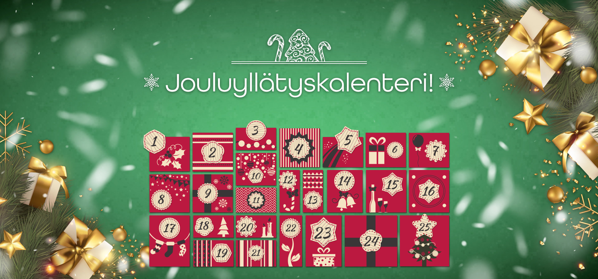 Jouluyllätyskalenteri!