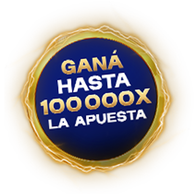 Ganá hasta 100000X la apuesta Ganá hasta 100000X la apuesta