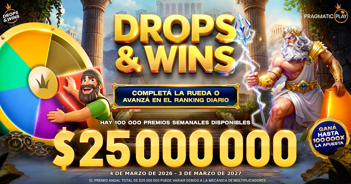 Drops & Wins: completá la rueda o avanzá en el ranking diario