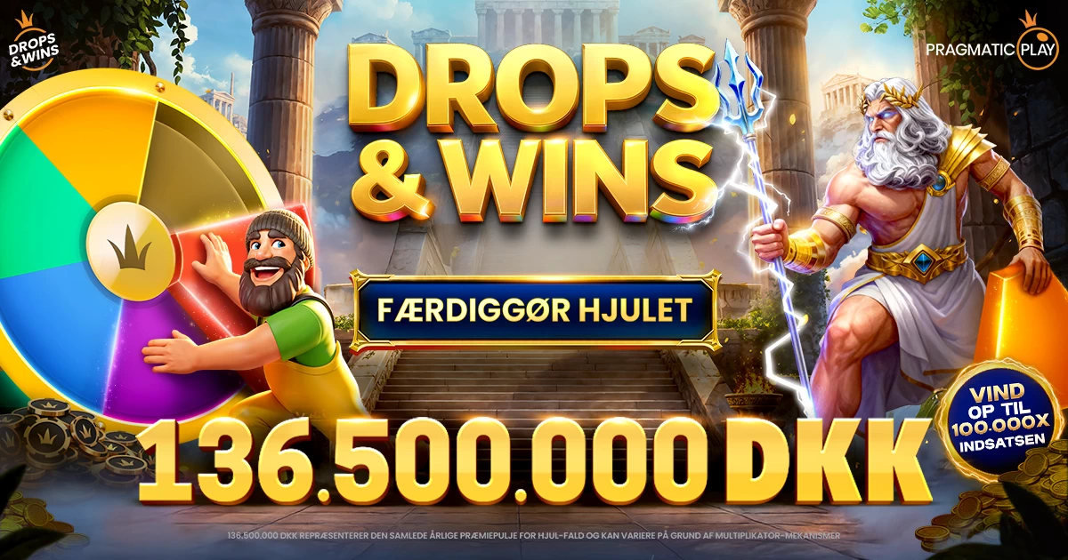 Drops & Wins: vind op til 100.000X indsatsen